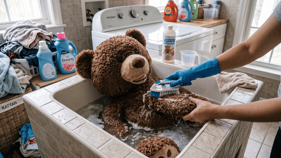 Cara Mencuci Boneka Besar Tanpa Mesin Cuci